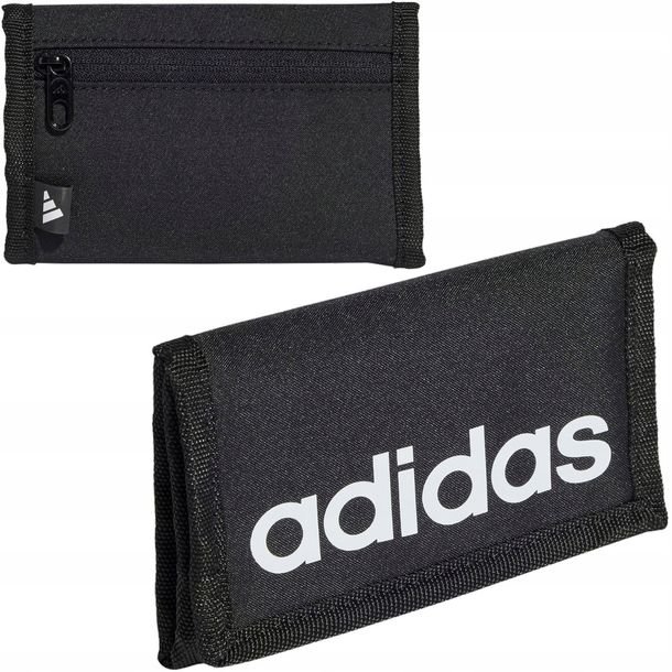 Portfel ADIDAS Damski Męski Czarny sportowy - JE8346