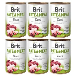 Brit Paté & Meat kaczka 6 x 400 g - Mokra karma dla psów - miniaturka - grafika 1