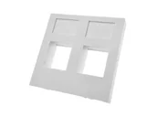 Akcesoria do serwerów - Adapter podwójny 45x45 płaski 2xRJ45 - miniaturka - grafika 1