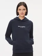 Bluzy damskie - Helly Hansen Bluza Core 54033 Granatowy Regular Fit - miniaturka - grafika 1