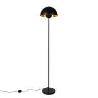 Lampy stojące - QAZQA Inteligentna lampa podłogowa czarno-złota z Wifi A60 - Magnax - miniaturka - grafika 1
