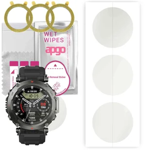 3x Folia hydrożelowa MATOWA do Amazfit T-Rex Ultra - apgo Smartwatch Hydrogel MATTE Protection Ochrona na ekran smartwatcha - Akcesoria do smartwatchy - miniaturka - grafika 1