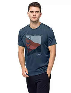 Jack Wolfskin Męski t-shirt Crosstrail Graphic T M - Koszulki męskie - miniaturka - grafika 1