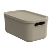 Pudła i pojemniki do przechowywania - Pudło do przechowywania Rotho Albula Light, 12 L, beżowy - miniaturka - grafika 1