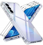 Etui i futerały do telefonów - krainaGSM Etui PANCERNE Wzmacniane do Samsung S26 ANTI-SHOCK CLEAR CASE + 3x SZKŁO - miniaturka - grafika 1