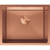 Zlewozmywaki - Mexen Trixo zlewozmywak stalowy 1-komorowy 540 x 440 mm, miedź - 6414541000-65 - miniaturka - grafika 1