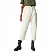 Spodnie damskie - PEPE JEANS SPODNIE ECRU GUZIKI DAMSKIE 28/30 P9Z - Pepe Jeans - miniaturka - grafika 1