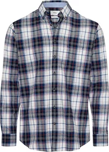 BRAX Męska koszula w stylu Daniel C Light Flanell w kratkę, koszula flanelowa, burned RED, XL - Koszule męskie - miniaturka - grafika 1