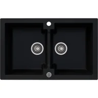 Zlewozmywaki - Kernau KGS A 80 2B Deep Black - miniaturka - grafika 1