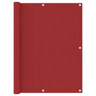 Parawany - vidaXL Parawan balkonowy, czerwony, 120x300 cm, tkanina Oxford vidaXL - miniaturka - grafika 1