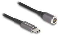 Kable USB - Delock - Stromkabel - 24 pin USB-C W zu 8-poliger Steckverbinder magnetisch - 20 V - 3 A - 15 cm - Anthrazit, Schwarz - miniaturka - grafika 1
