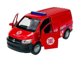 WELLY VW TRANSPORTER T6 VAN FIRE BRIGADE 1:34 - Samochody i pojazdy dla dzieci - miniaturka - grafika 1