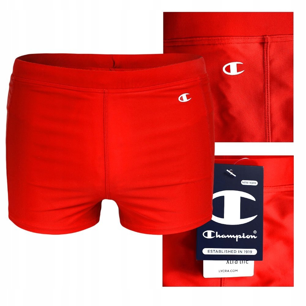 CHAMPION Kąpielówki Męskie 217495 CZERWONE Rozmiar S