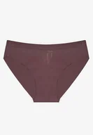 Majtki damskie - Ciemnofioletowe Bezszwowe Majtki z Geometrycznym Wzorem Naviva - miniaturka - grafika 1