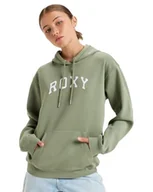 Bluzy damskie - Roxy Top Surf Stoked Bluza Brushed E Kobiety Zielony M - miniaturka - grafika 1