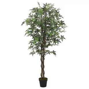 vidaXL Sztuczny klon, 224 liście, 80 cm, zielony - Sztuczne kwiaty - miniaturka - grafika 1