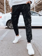 Spodnie męskie - Spodnie męskie bojówki czarne Dstreet UX4362-XXL - miniaturka - grafika 1