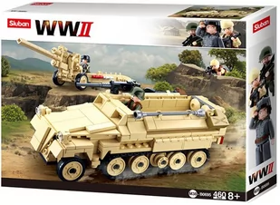 KLOCKI SLUBAN TRANSPORTER OPANCERZONY WOJSKO ARMIA POJAZD WOJSKOWY ARMY WWII WW2 KOMAPTYBILNE Z LEGO COBI M38-B0695 460 - Klocki - miniaturka - grafika 1