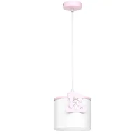 Lampy sufitowe - Lampa wisząca Sweet różowo-biała 1xE27x15W wym: 115 x 18 x 18 cm tkanina Luminex - miniaturka - grafika 1