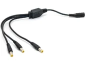 Akcesoria do monitoringu - ROZGAŁĘŹNIK NA 3 WTYKI 2,1/5,5 Z GNIAZDEM  -  - 38 sklepów w całej Polsce - miniaturka - grafika 1