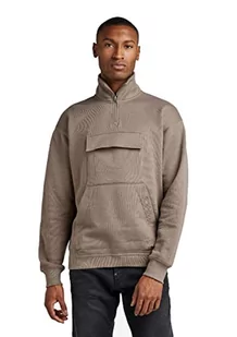 G-STAR RAW Męska bluza z podwójną kieszenią, luźna bluza, Brązowy (Turf D22013-c988-273), XXL - Bluzy męskie - miniaturka - grafika 1