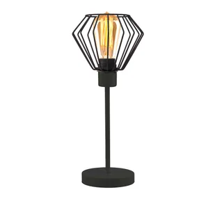Czarna lampka stołowa na komodę loft TAZA LOFT - Lampy stojące - miniaturka - grafika 1
