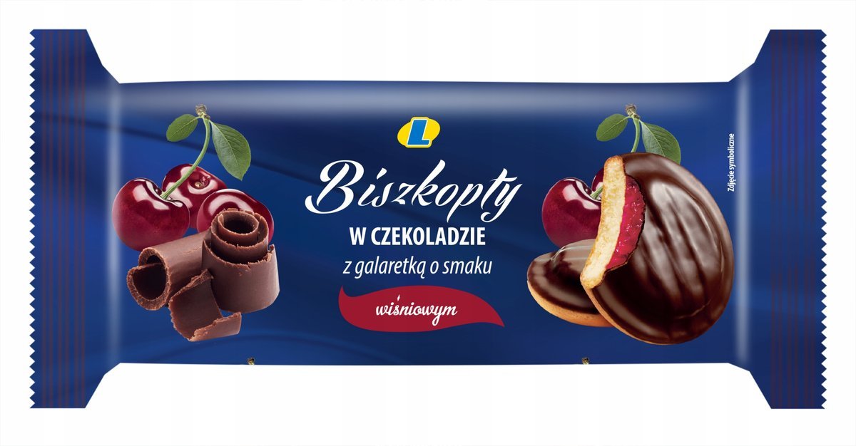 LEWIATAN BISZKOPTY WIŚNIA W CZEKOL 135G