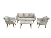 Meble ogrodowe - Zestaw tachnorattanowy z dużą sofą LARGO GRANDE - miniaturka - grafika 1