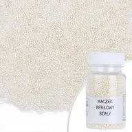 Dodatki do ciast w proszku - Posypka cukrowa MACZEK PERŁOWY BIAŁY Sweet Decor, 50 g - miniaturka - grafika 1