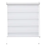 Rolety - Mini roleta ZEBRA CLASSIC Dzień/Noc biała 68 cm x 150 cm - miniaturka - grafika 1
