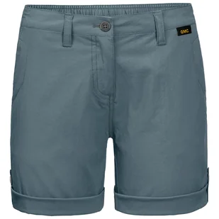 Damskie Spodenki JACK WOLFSKIN DESERT SHORTS W 1505311-6167 – Szary - Spodenki damskie - miniaturka - grafika 1