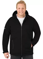 Kurtki męskie - Trigema Męska kurtka softshell-Kapuzenjacke, Czarny - czarny (czarny 008), 3XL - miniaturka - grafika 1