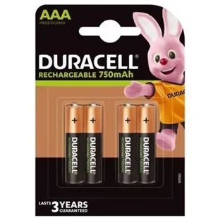 Duracell Akumulator AAA/HR3 750mAh 4szt blistr AZDURUA3LR30001 [7584698] - Ładowarki i akumulatory - miniaturka - grafika 2