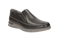 Półbuty męskie - Unbyner Easy [black leather] - rozmiar 48 - miniaturka - grafika 1