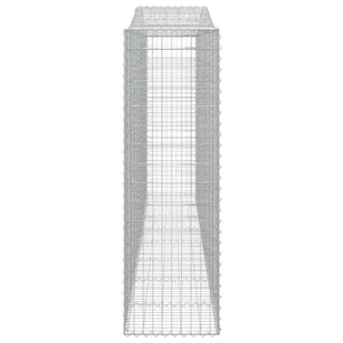 Kosze gabionowe, 6 szt, 400x50x160/180 cm, galwanizowane żelazo - Ogrodzenia - miniaturka - grafika 6