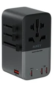 Ładowarki do telefonów - Ładowarka turystyczna AUKEY PA-TA09A GaN 100W USB - miniaturka - grafika 1