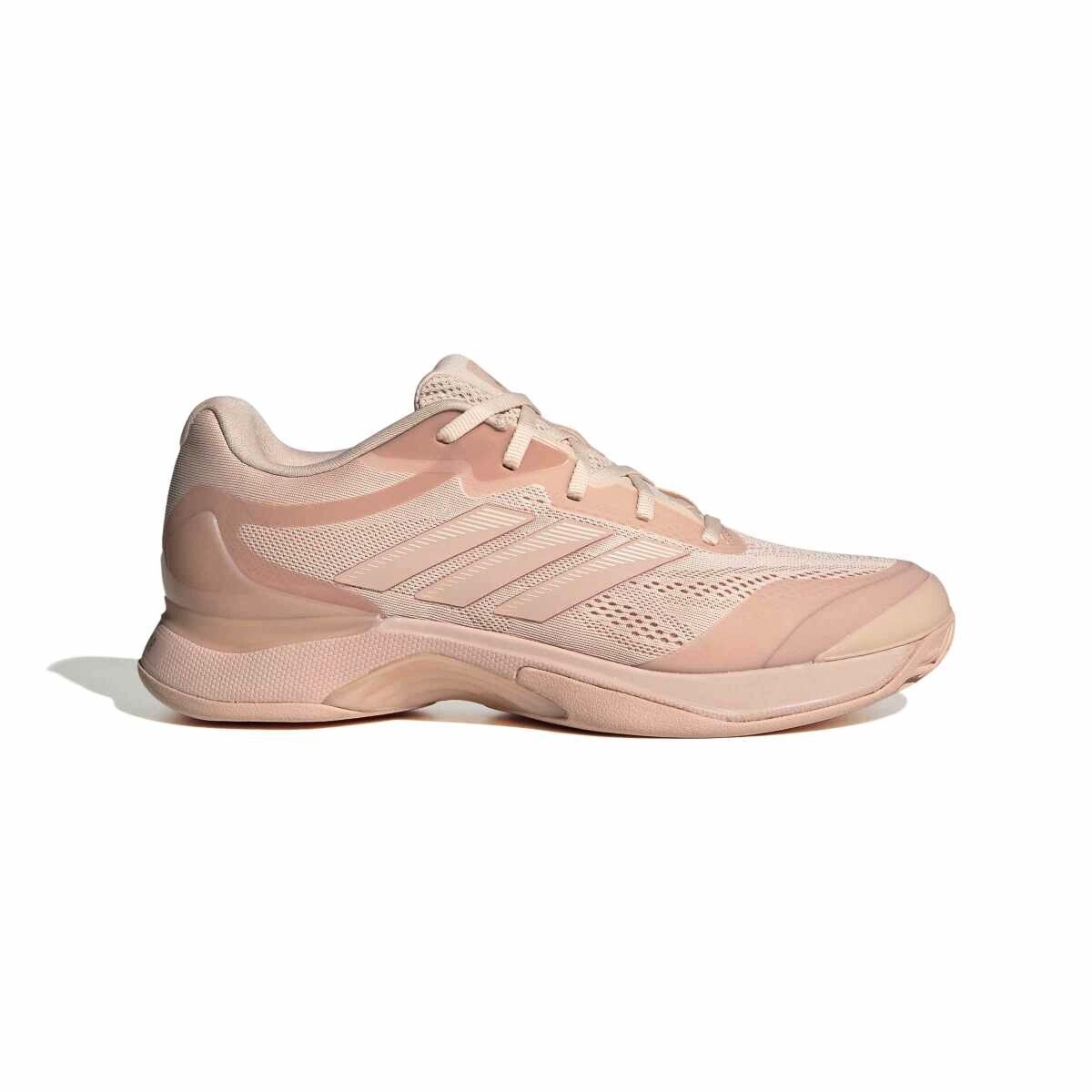 Damskie buty tenisowe adidas Avacourt 3 Clay Tennis Shoes Blush Pink/Blush Pink/Silver Met. EUR 41 1/3