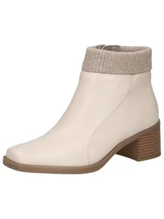 Caprice Damskie botki 9-25318-43 modne kozaki, Cream Perlato, 40,5 EU, Cream Perlato, 40.5 EU - Kozaki damskie - miniaturka - grafika 1