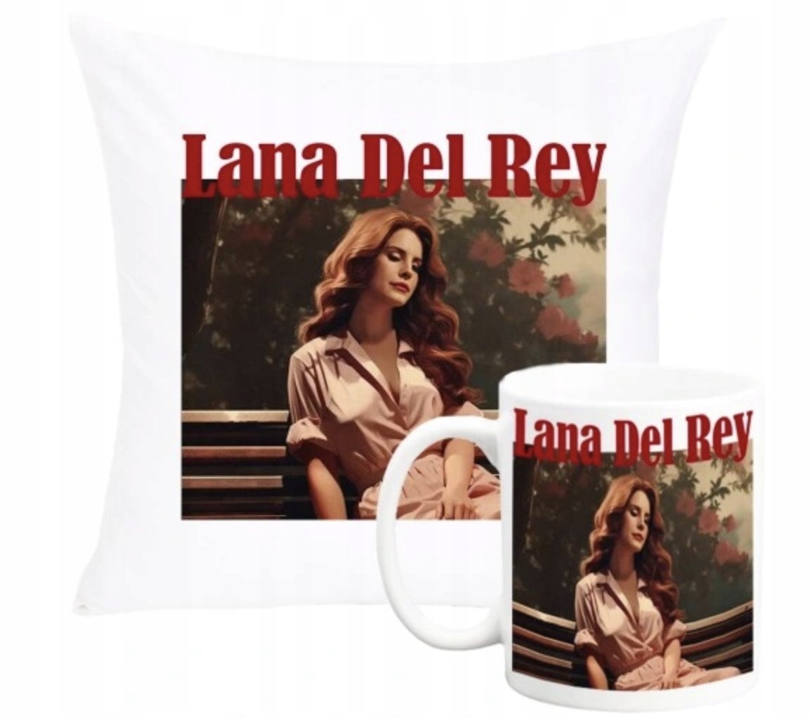 ZESTAW PODUSZKA + KUBEK Prezent LANA DEL REY HONEYMOON + IMIĘ 41