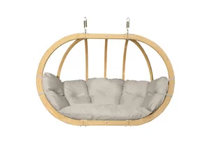 Dwuosobowy Fotel Wiszący, Kremowy Swingpod Xl - Fotele ogrodowe wiszące - miniaturka - grafika 1