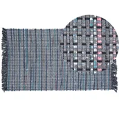 Dywany - Dywan Bawełniany 80 X 150 Cm Szary Besni - miniaturka - grafika 1