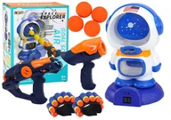 Zabawki militarne - Gra Zręcznościowa Strzelanie Do Astronauty 2 Pistolety Kulki Strzałki - miniaturka - grafika 1