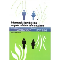 Wydawnictwa AGH Informatyka i psychologia.. - Ryszard Tadeusiewicz, Tomasz Rowiński - Technika Wydawnictwa AGH Informatyka i psychologia.. - Ryszard Tadeusiewicz, Tomasz Rowiński - Technika - miniaturka - grafika 1