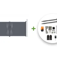 Bramy garażowe - Elektryczna CASANOOV BRAMA skrzydłowa VELETA 400B180 szara + napęd TANKER B250 - miniaturka - grafika 1