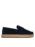 Espadryle męskie - Tommy Hilfiger Espadryle Flexible Hilfiger Sde Espadrille FM0FM05794 Granatowy - miniaturka - grafika 1