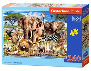 Castorland Puzzle 260 Zwierzęta sawanny B-27545-1 - - Puzzle - miniaturka - grafika 1