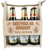 Gadżety dla niej i dla niego - Nosidełko na Dzień Taty Skrzynka na browary taty z imieniem - miniaturka - grafika 1