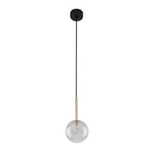 Lampy sufitowe - Czarno-złoty, minimalistyczny zwis TK 5941 z serii NILOS - miniaturka - grafika 1