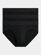 Majtki męskie - Calvin Klein Underwear Komplet 3 par slipów 000NB3650A Czarny - miniaturka - grafika 1