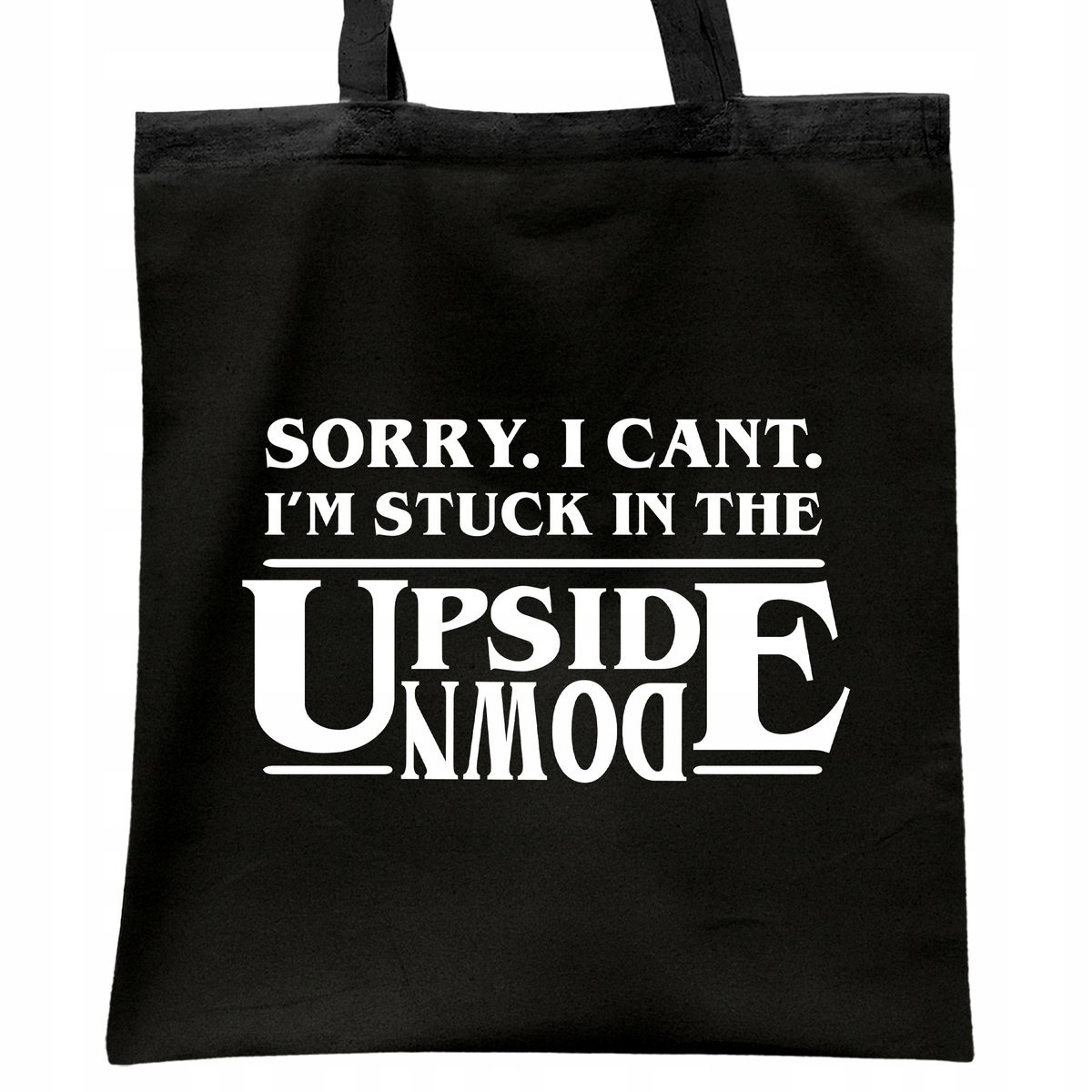 Torba bawełniana czarna Stranger Things Eleven Hawkins Dla Fanów Serialu